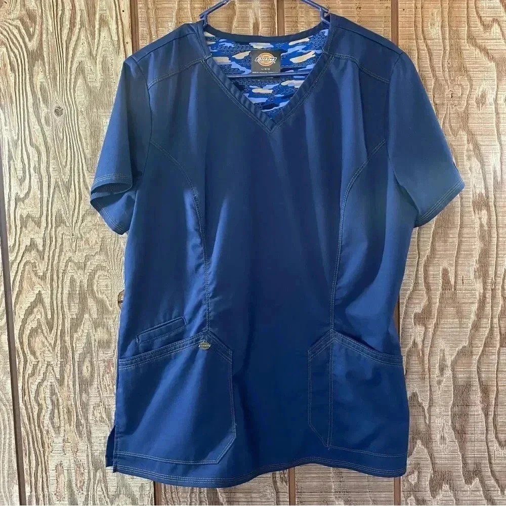 Dickies Blue Scrub Top 🐟
